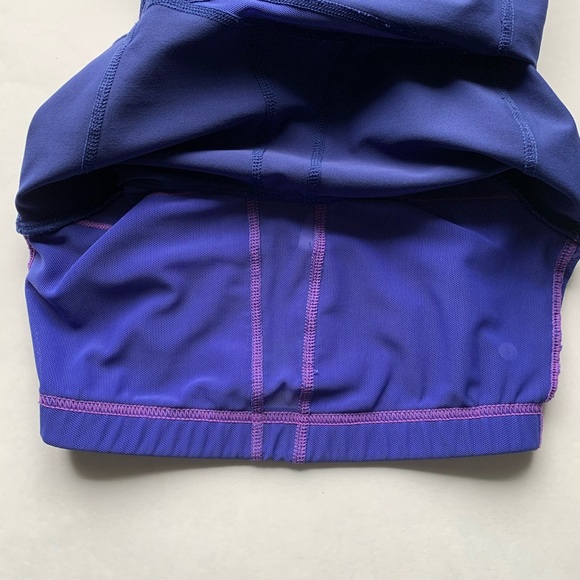 Sz. 0 Lululemon bluish purple tank top w mesh back - Picture 12 of 15